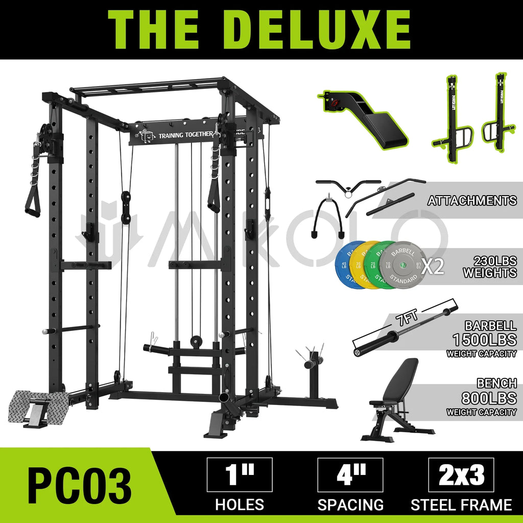 Power Rack Cage with Cable Crossover Machine J2689