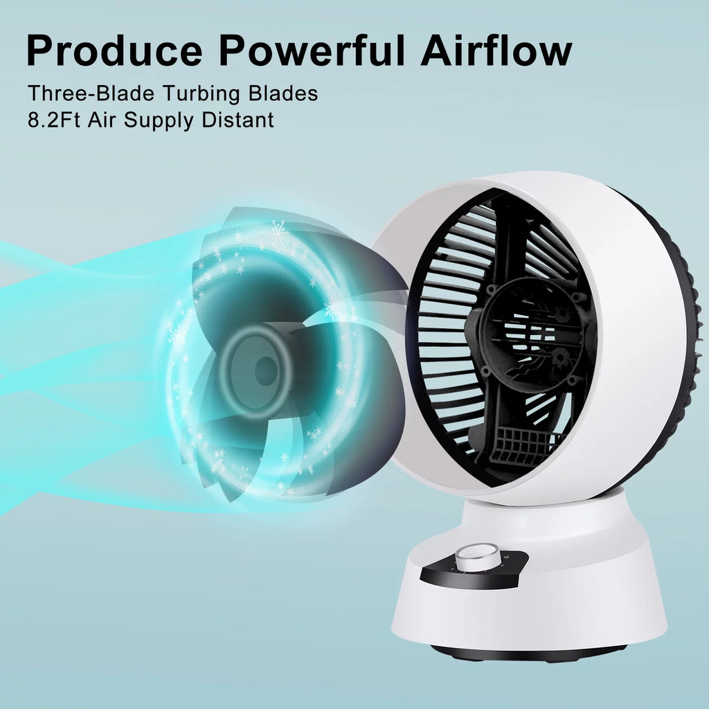 White 3 Speed Air Circulator Fan K2901