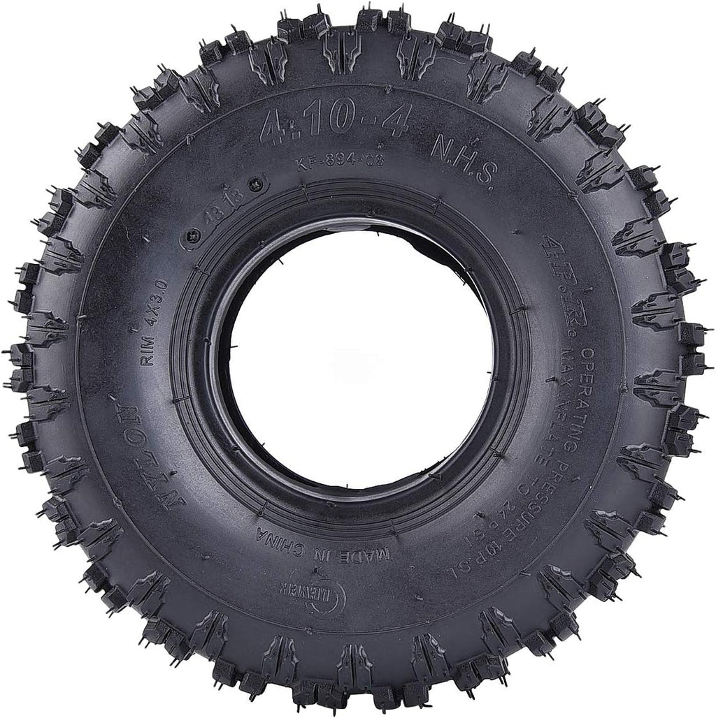 2 Pack of 2 4.10-4 Tires Replacement for Garden Rototiller Snow Blower Mowers Hand Truck Wheelbarrow Go Cart Kid ATV S18349