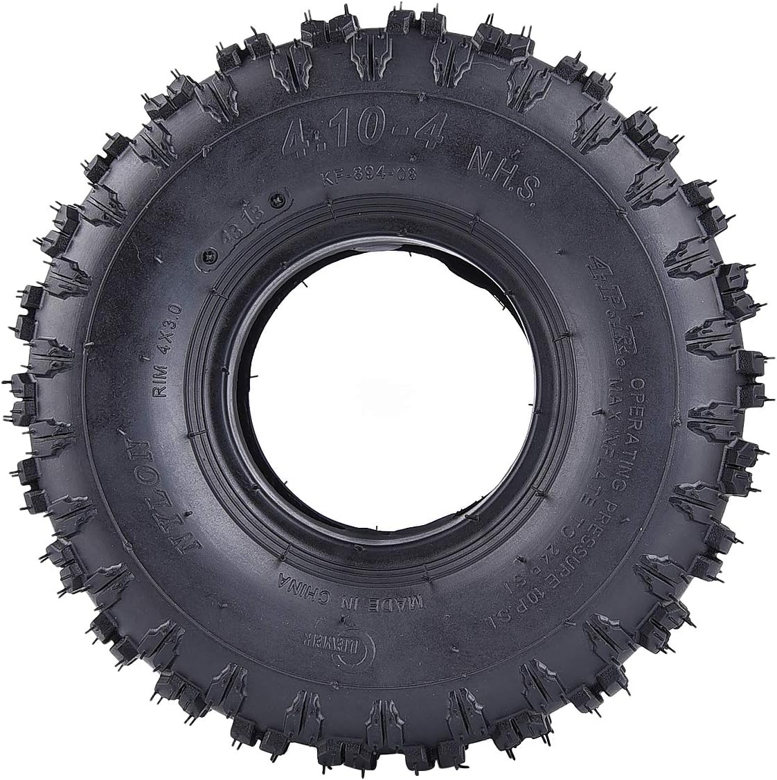 2 Pack of 2 4.10-4 Tires Replacement for Garden Rototiller Snow Blower Mowers Hand Truck Wheelbarrow Go Cart Kid ATV S18349