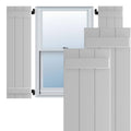 15x22W x 66x22H Exterior Composite Board-n-Batten Shutters (Per Pair), Primed A1485