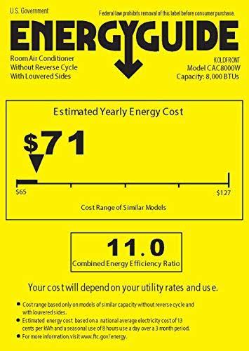 8000 BTU 115V Casement Air Conditioner with Dehumidifier and Remote L38395