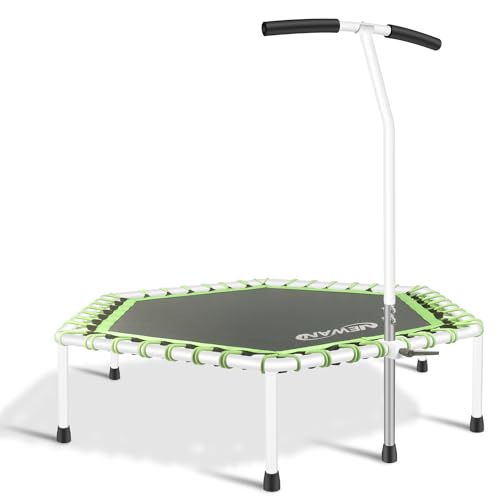 Fitness Trampoline with Adjustable Handle Bar, Max Limit 330 lbs R782