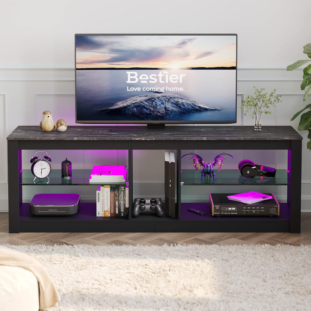 Rustic Brown 42 Inch TV Stand with LED B92753