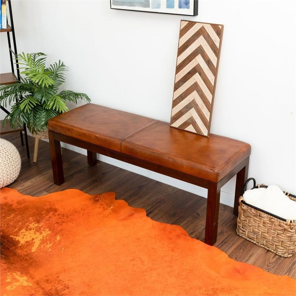 Genuine Leather Bench Q220847