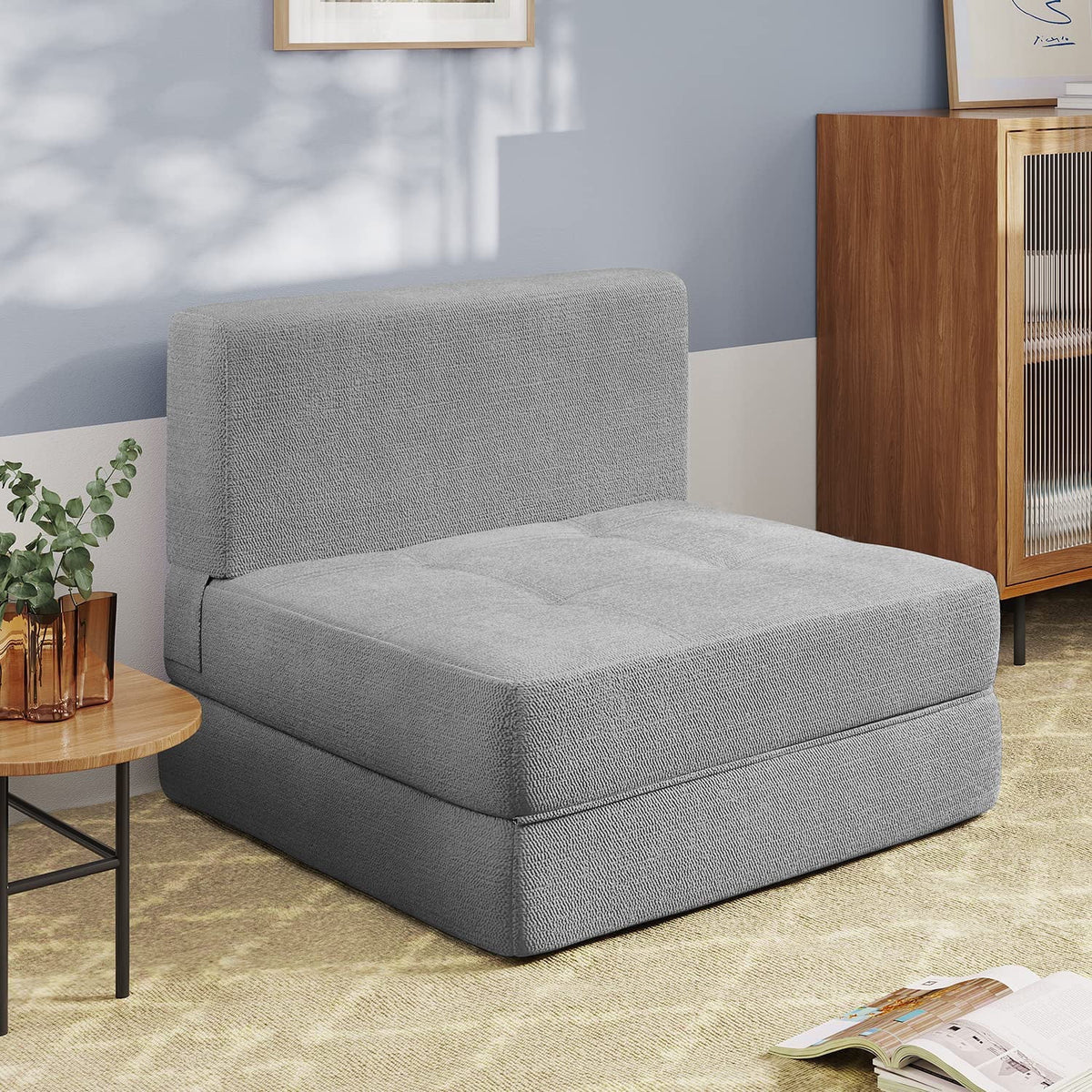 Dark Gray Convertible Sleeper Sofa Bed M729870