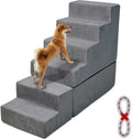 Grey Foam Dog Steps for High Beds 30-36" Tall E232375
