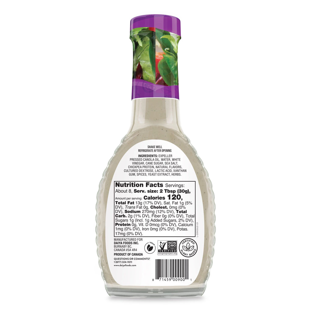 8.36 oz 6 Pack Vegan Ranch Salad Dressing Q9570