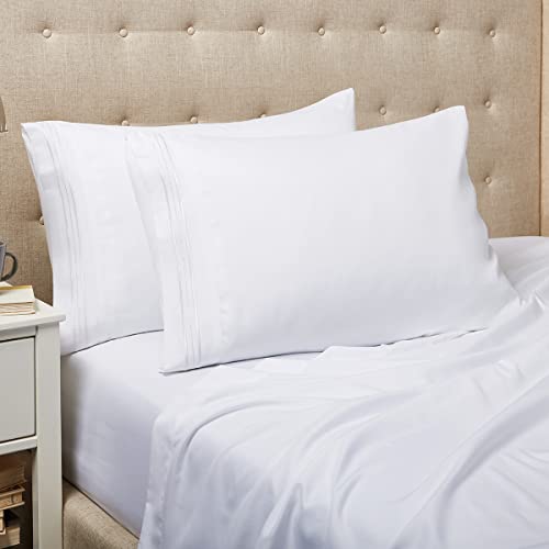 Set of 2 Standard White Pillowcases N632