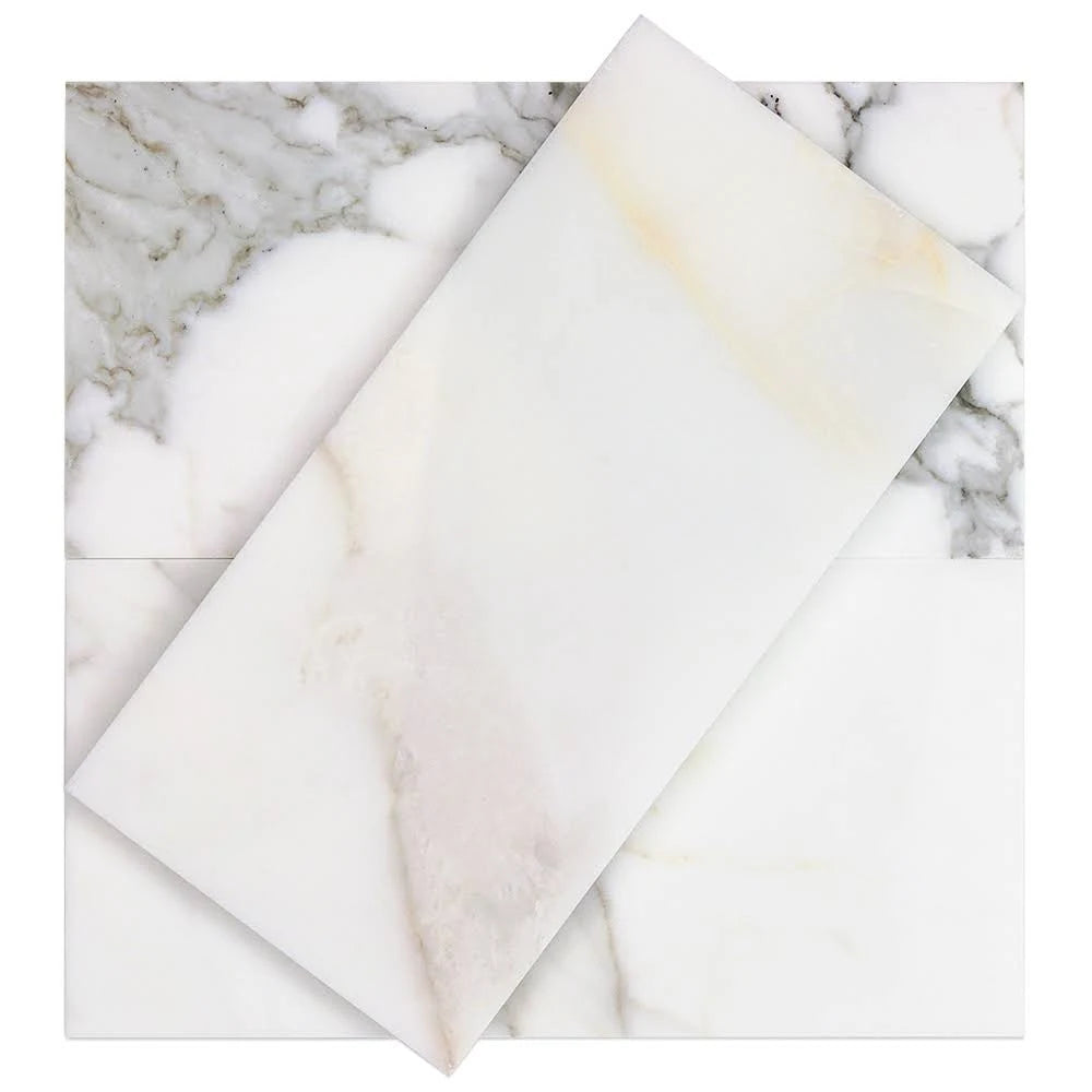 Calacatta Gold 6x12 Polished Marble Tile F584994