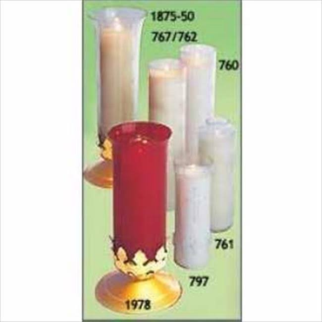 Clear Plastic 7 Day Candles Pack Of 24 O3327