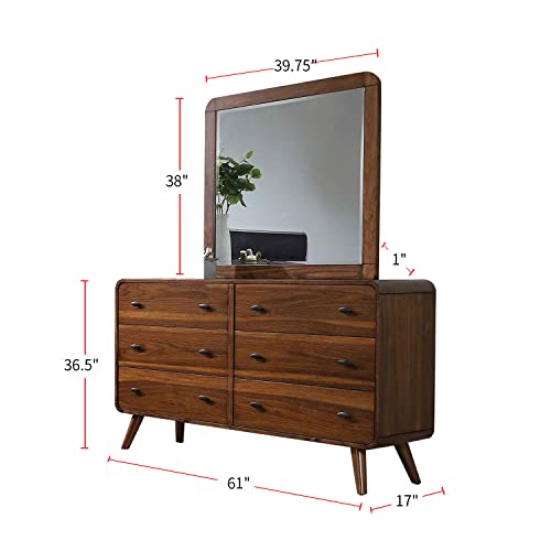 Dark Walnut Eastern King Bed 4-Piece Set I93527