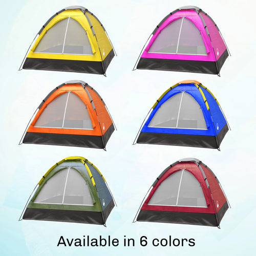 2-Person Camping Tent with Rain Fly and Carrying Bag N33888