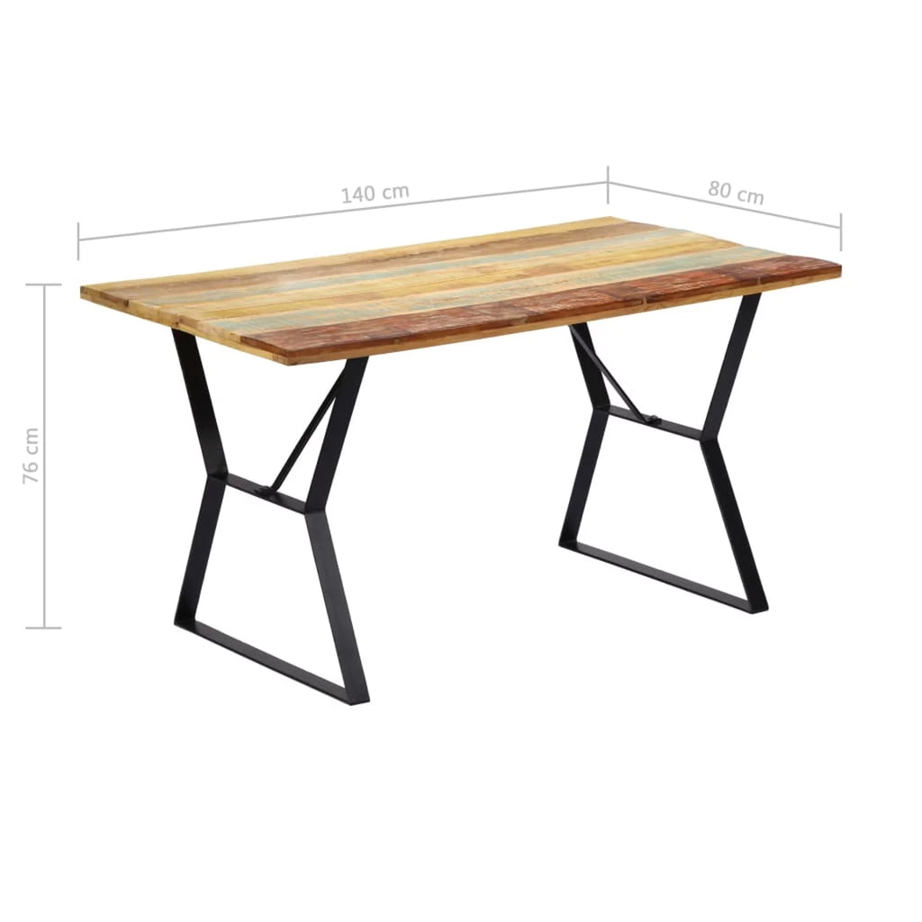 Solid Reclaimed Wood Dining Table Z1692
