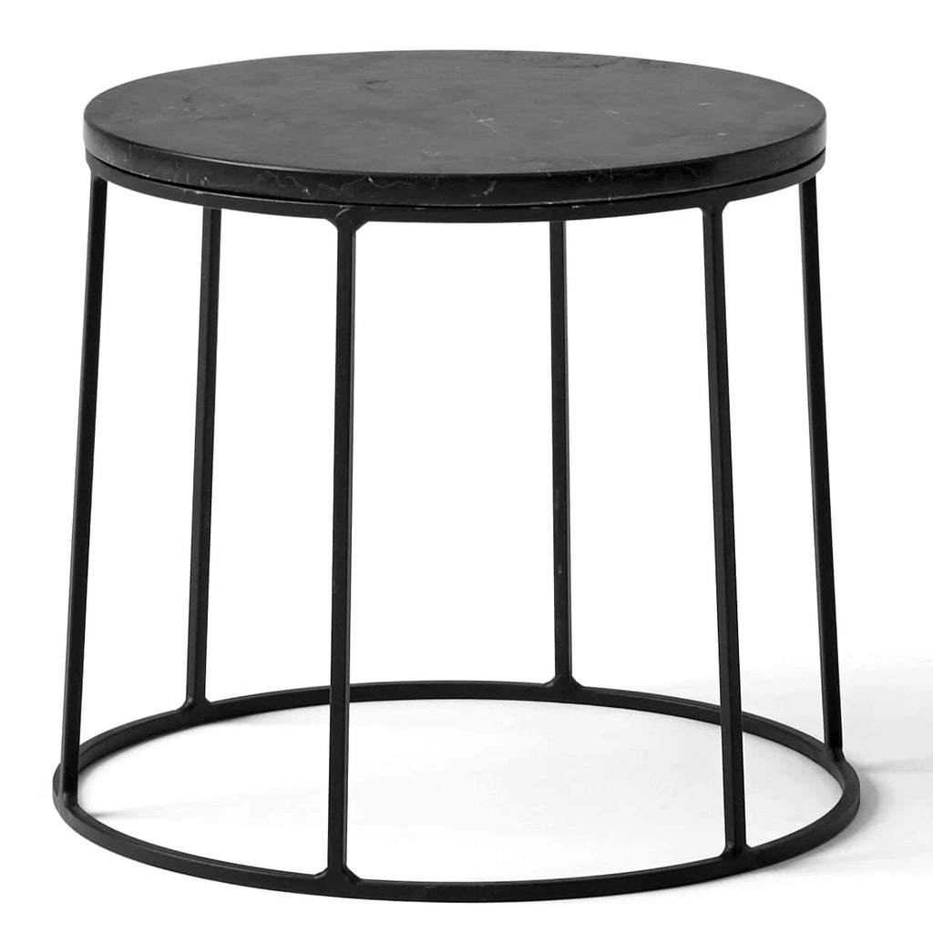 White Marble Top Wire Menu C278