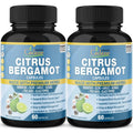 2 Packs Citrus Bergamot Extract Capsules 10300mg with Berberine, Olive, Guggul, Garlic, Pine Bark, Black Pepper N40555