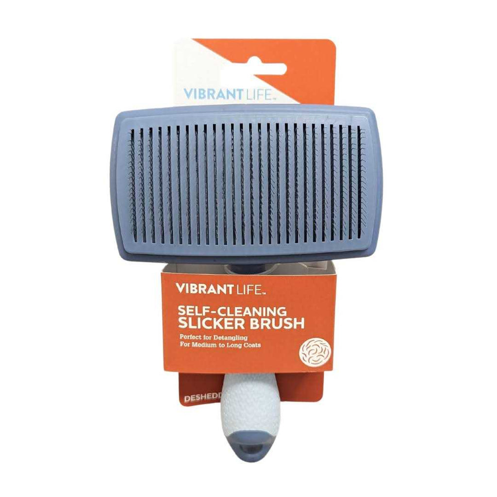 Self Cleaning Dog Slicker Brush with Non-Slip Handle Z936