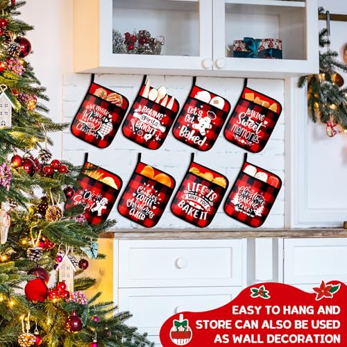 12 Pieces Heat Resistant Pot Holders and Oven Mitts B208