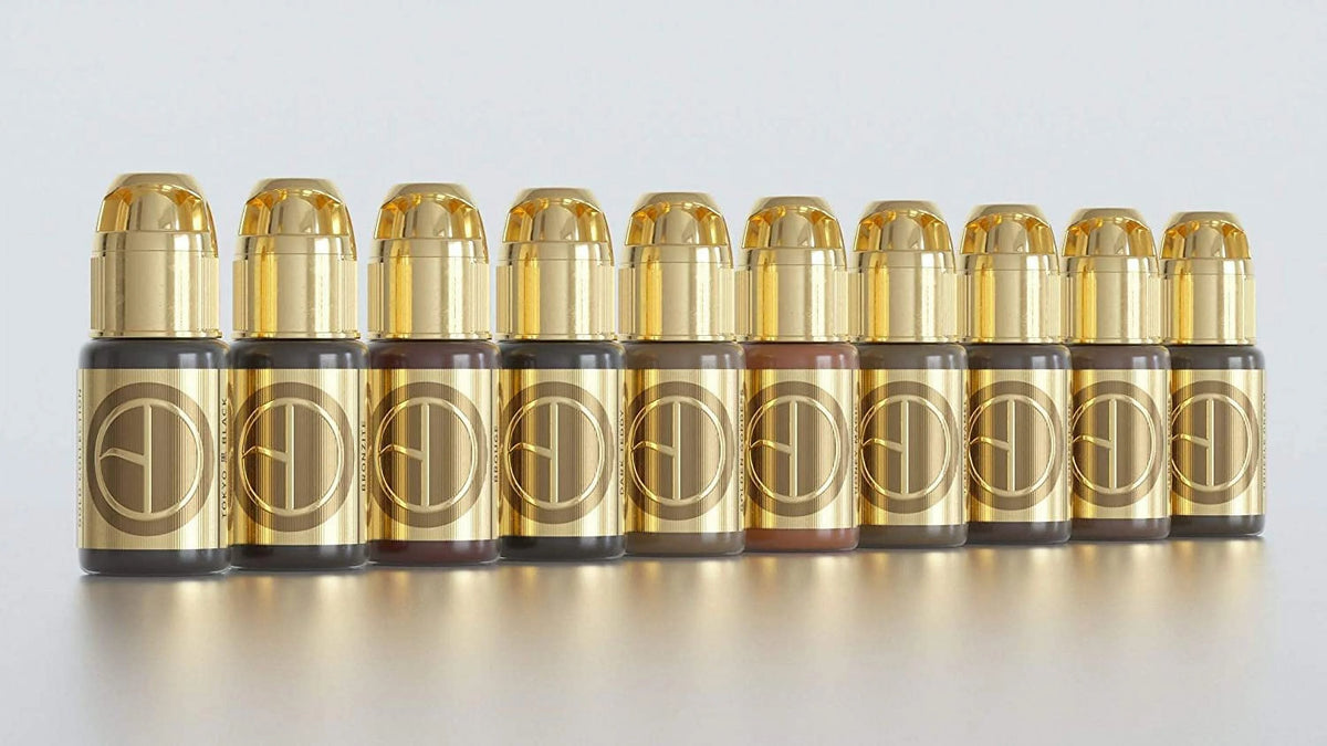 Set of 10 Microblading Tattoo Ink 0.5 oz N16087
