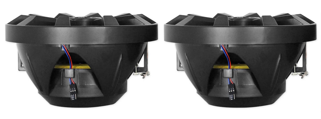8" LED 900w 360° Swivel Black Aluminum Boat Speakers U20820