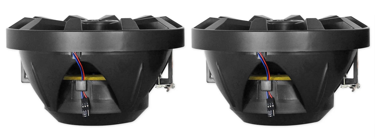 8" LED 900w 360° Swivel Black Aluminum Boat Speakers U20820