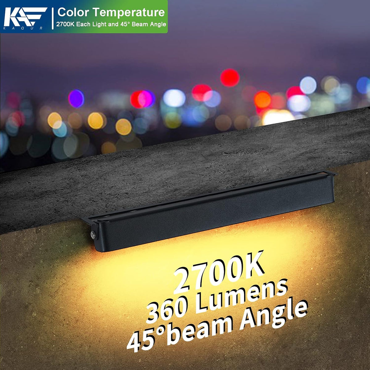 12 Inch 3W LED Integrated Hardscape Paver Lighting, 12V AC/DC Low Voltage Landscape Lights, IP65 Outdoor Step Light, 2700K Soft White, 8-Pack K9073