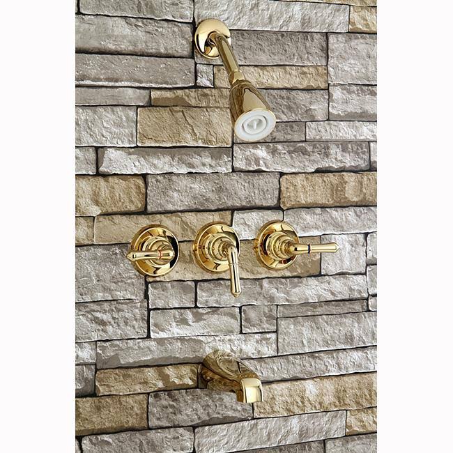 Satin Nickel Tub and Shower Faucet V528
