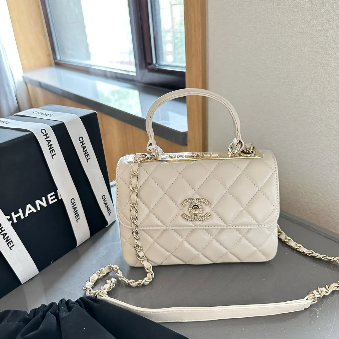 Flap Bag with Top Handle A5049