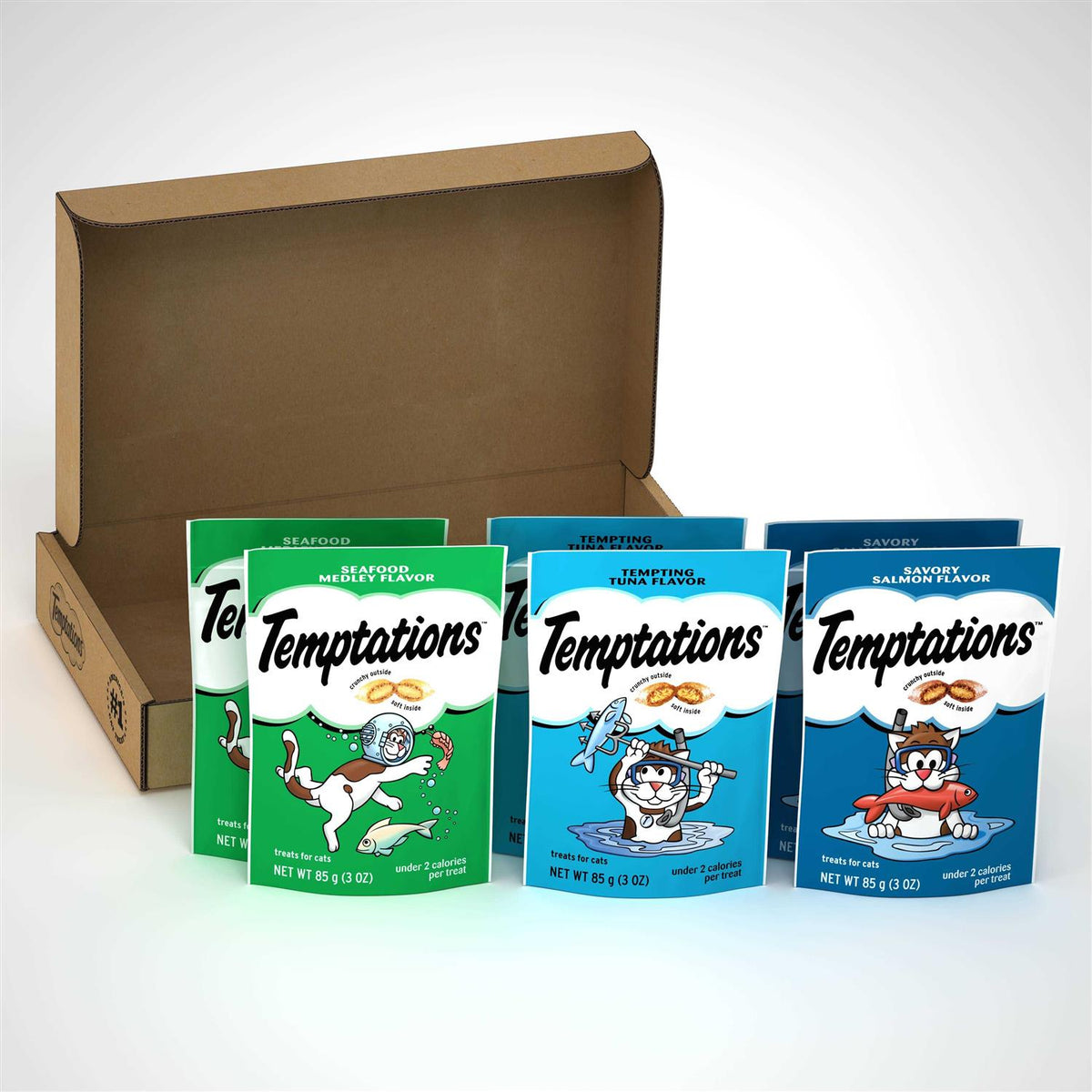 Crunchy and Soft Cat Treats Variety Pack I26727