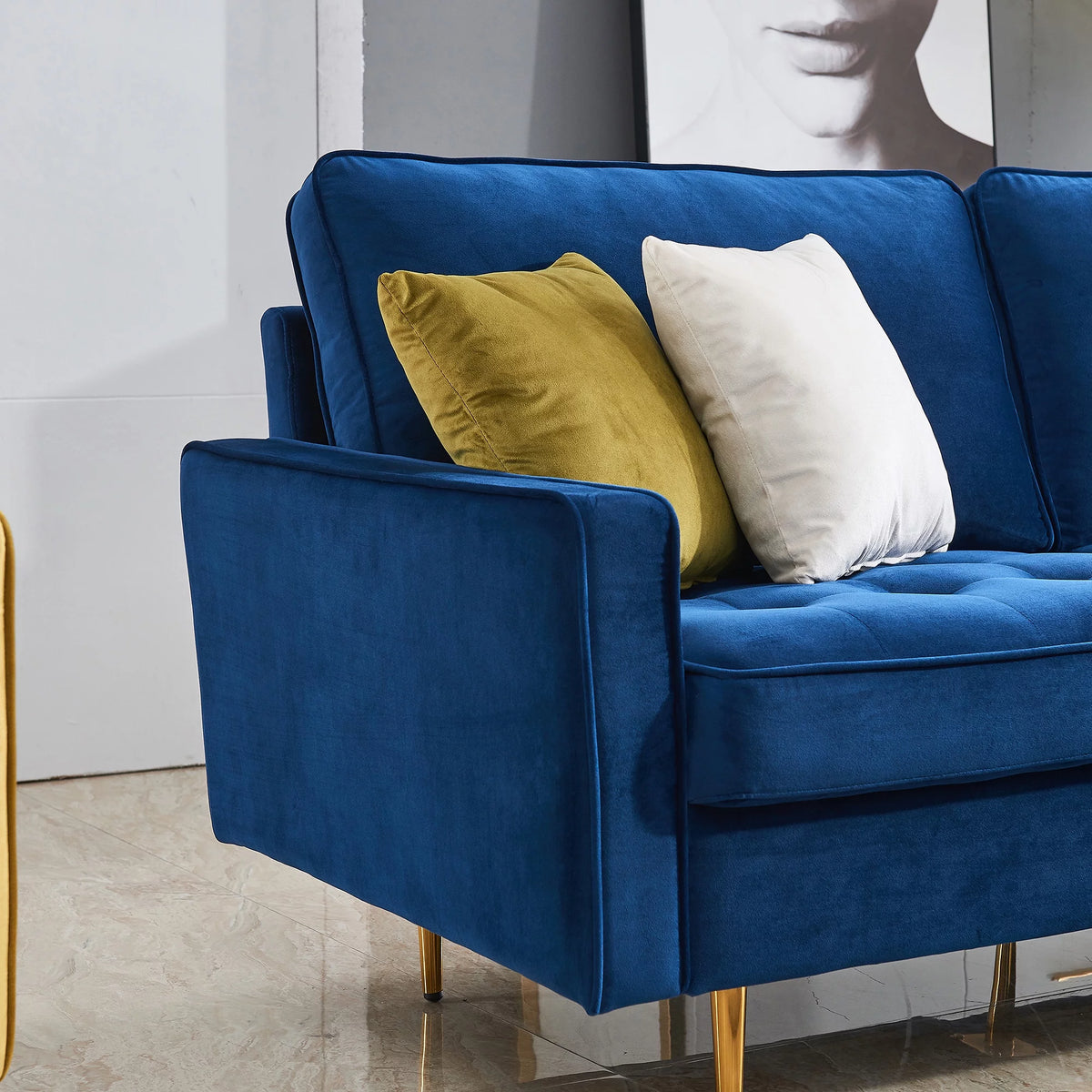 Velvet Fabric Sofa A8102