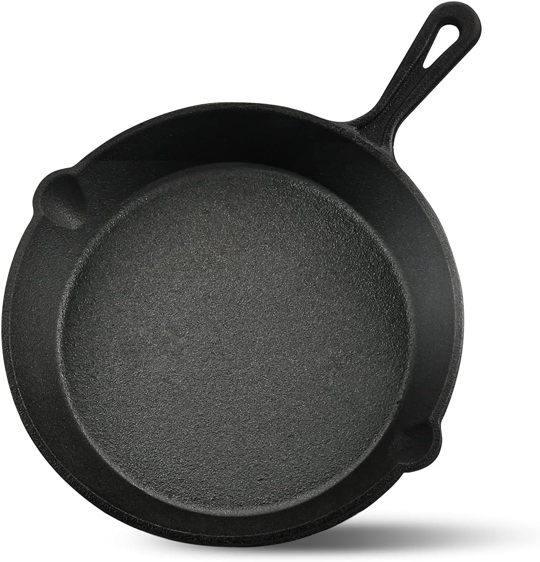 Cast Iron Skillet 3-Pack Set (8, 10, 12) Pre-Seasoned Cookware R199663