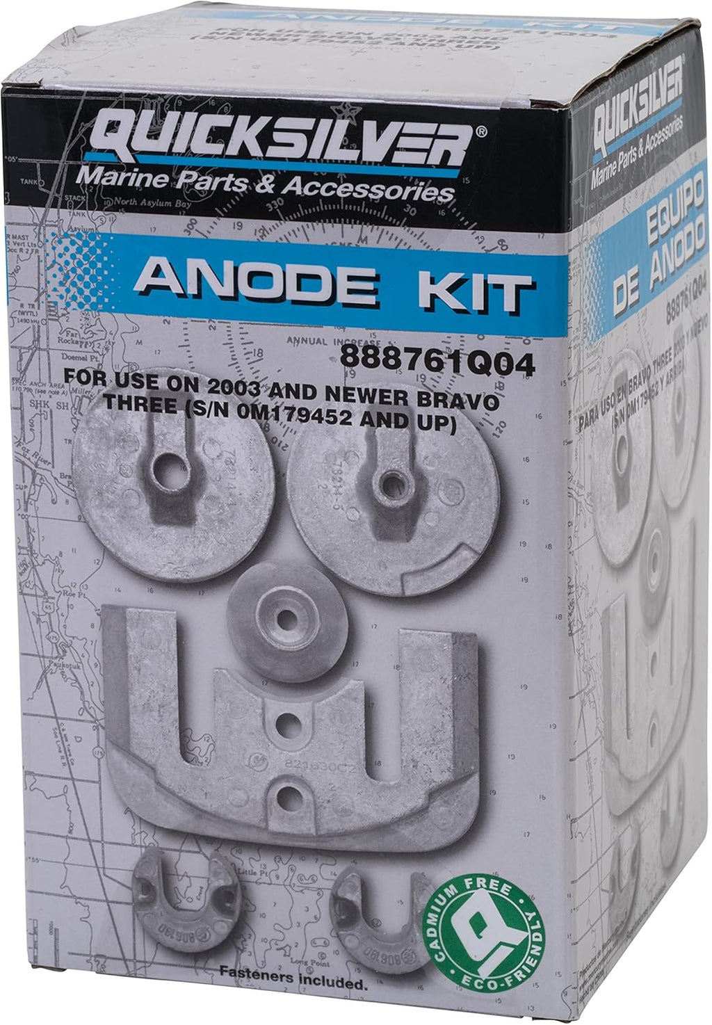 Aluminum Anode Kit for MerCruiser Bravo III Drives D863792