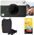 Grey Instant Camera with Zink Paper and Case K5618