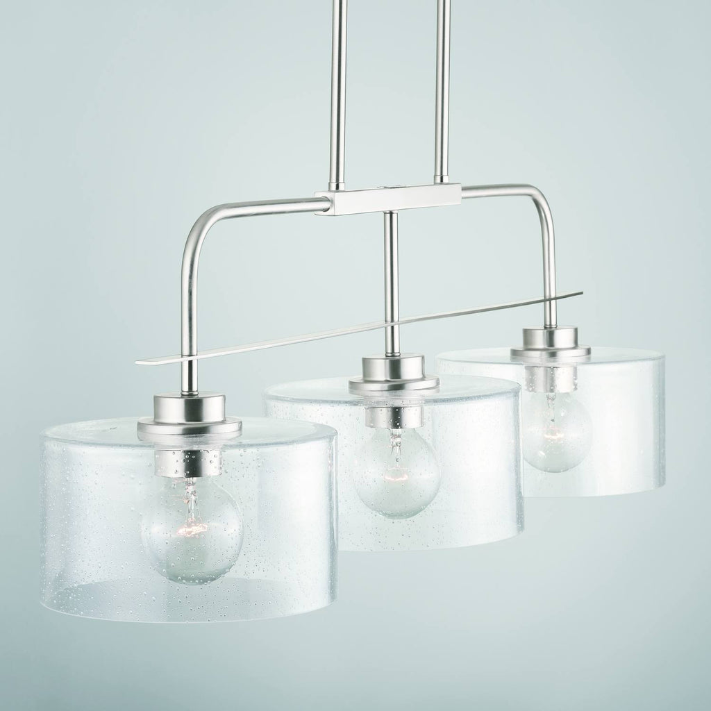 3 Light Island, Brushed Nickel X208