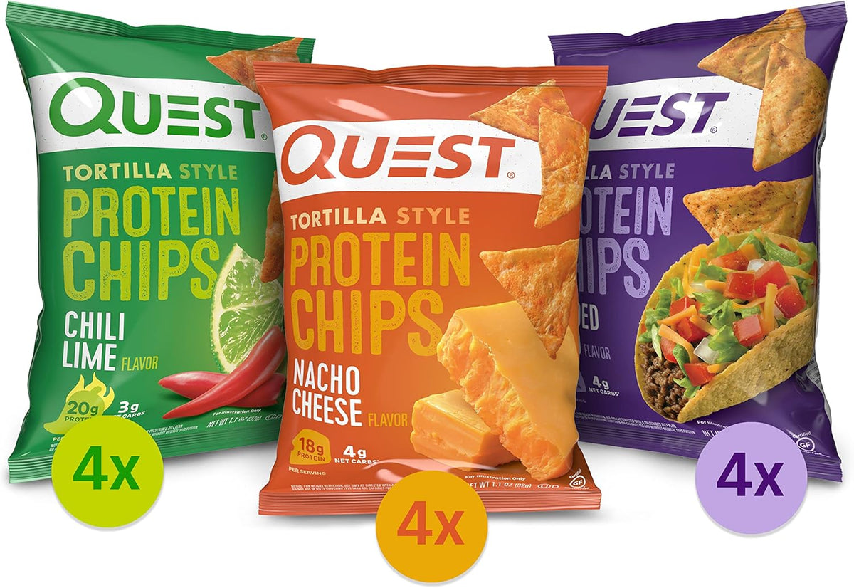Protein Chips, Cheese Crackers & Peanut Butter Cups Variety Bundle (36 Count) J90277