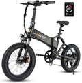 Electric Bike, 500W Motor, 26MPH Max Speed, 48V 10AH Removable Battery, 20" Fat Tire, Dual Shock Absorber, Shimano 7-Speed T395