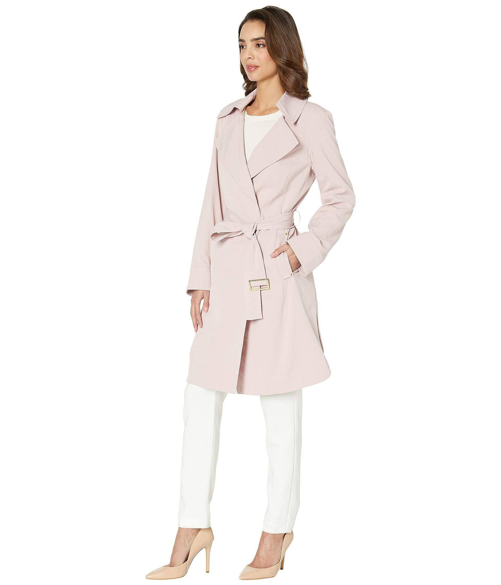 Belted Trench, Dusty Pink E979