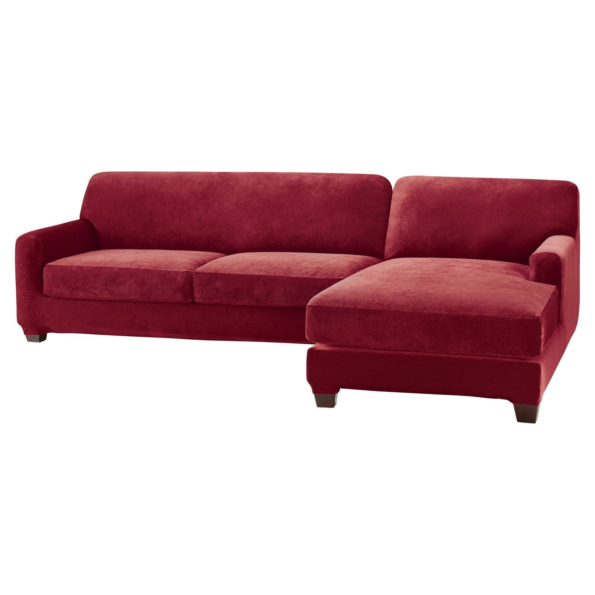 Stretch Pique Two Piece with Right Side Chaise G5627