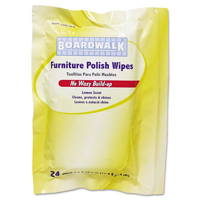 Furniture Polish Wipes, 24/Pack K6936