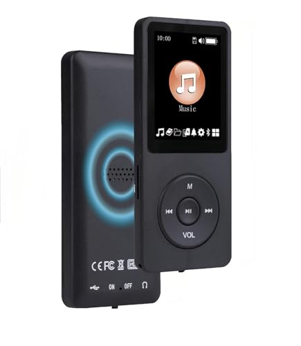 128GB Bluetooth MP3 Player with Built-in HD Speaker, Voice Recorder, HiFi Sound, E-Book, Earphones K995
