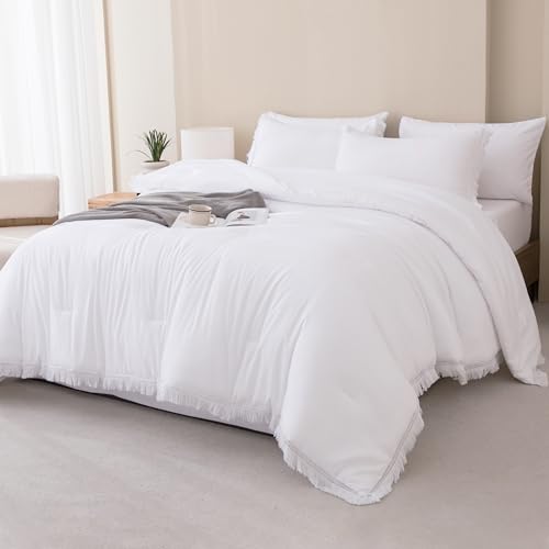Beige Full Size 7 Piece Comforter Set with Sheets X384