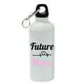 Pink White Aluminum 20 oz Water Bottle K840