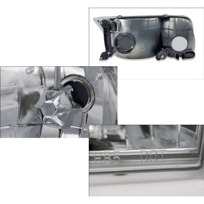 Chrome Euro Headlights for Ford Crown Victoria X594