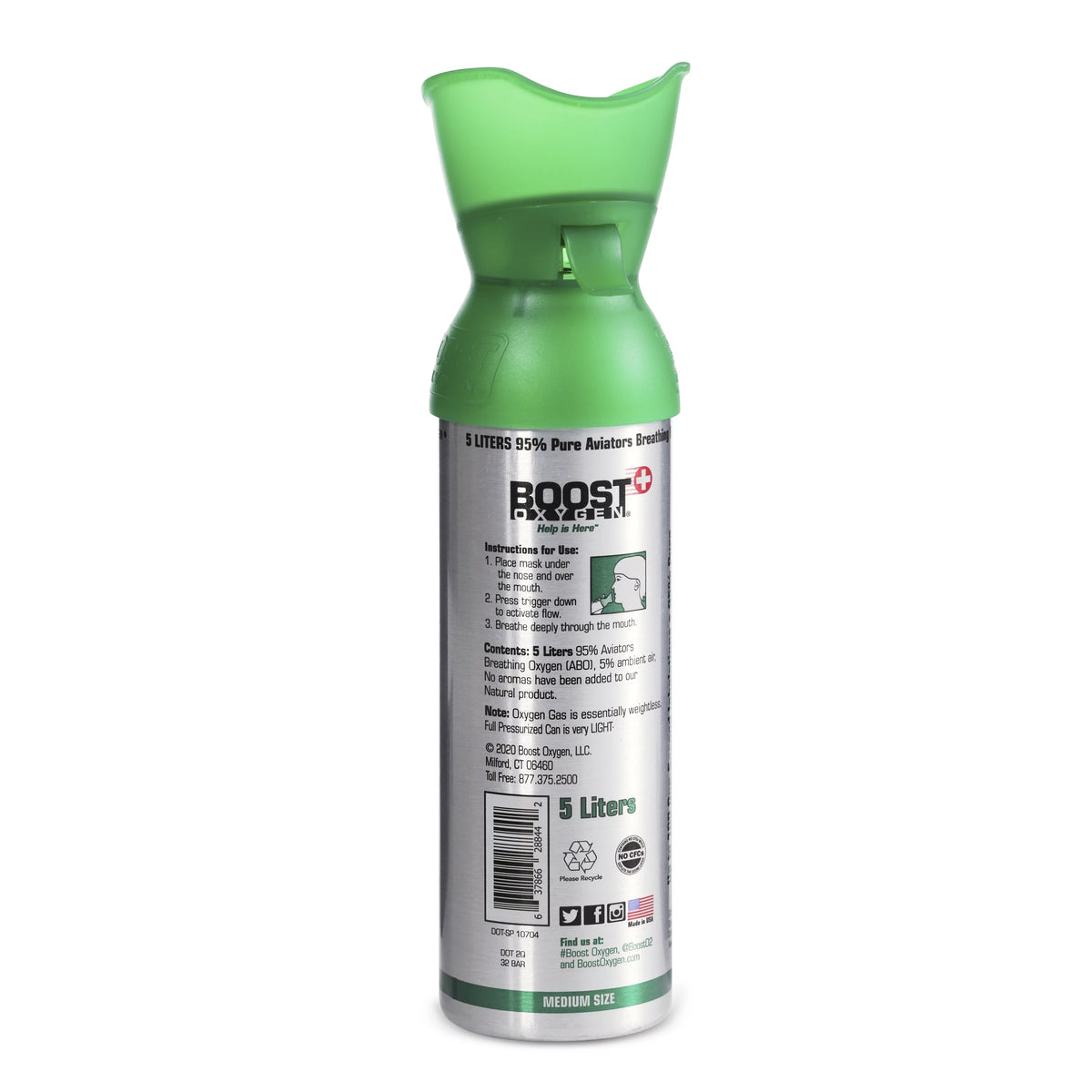 5 Liter Pure Oxygen Canister (2 Pack) O932219