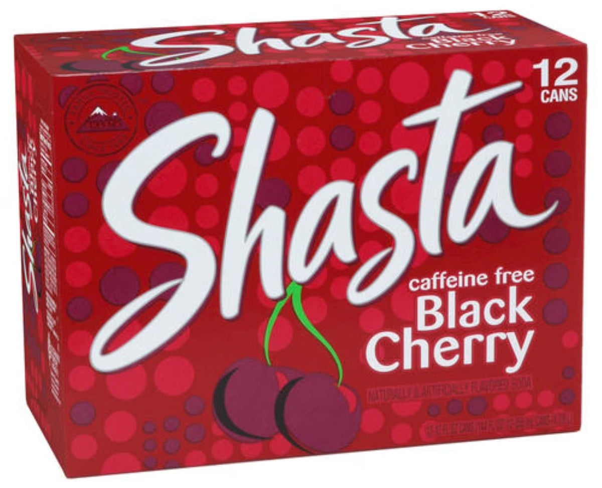 Black Cherry Soda Cans, 12 Oz, Quantity of 24 D934