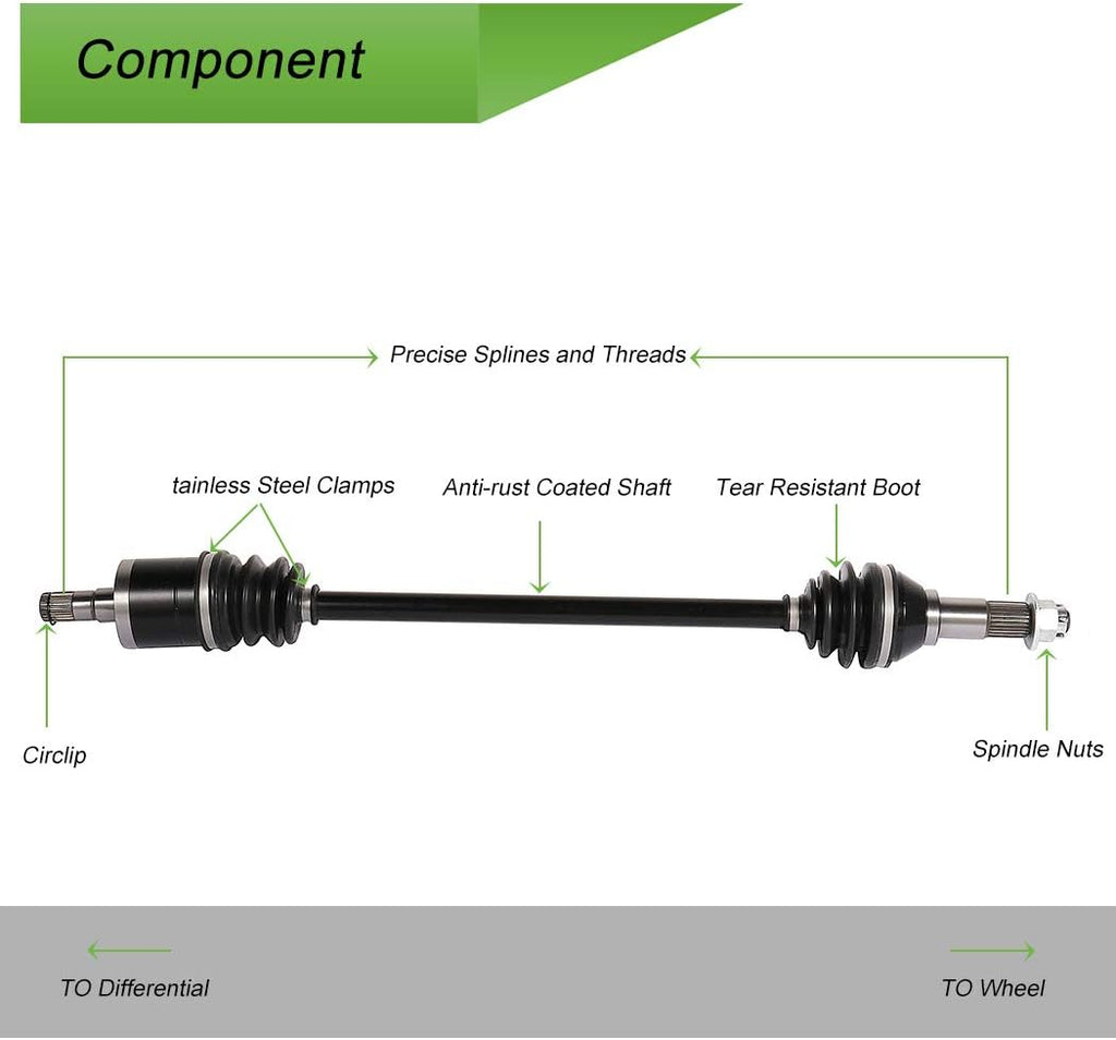 CV Axle Shaft Assembly Pack of 2 S189317