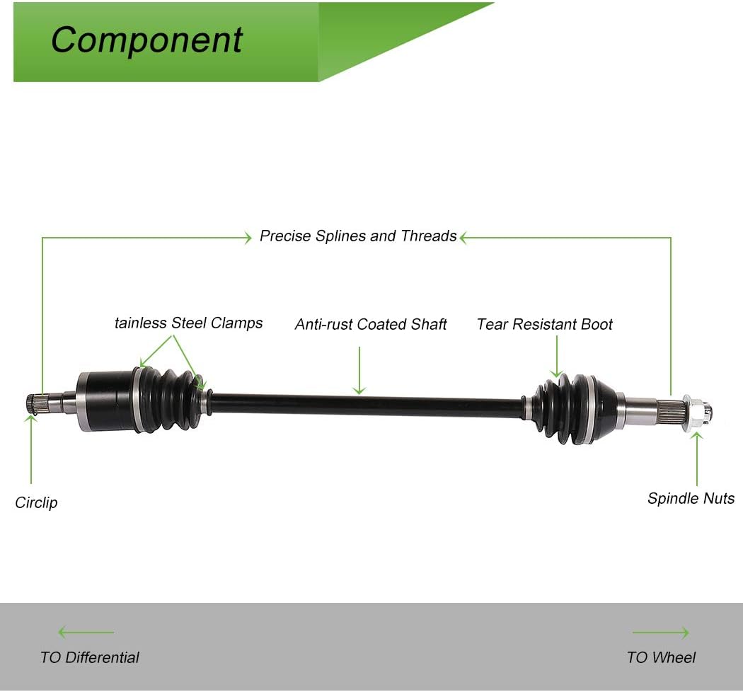 CV Axle Shaft Assembly Pack of 2 S189317