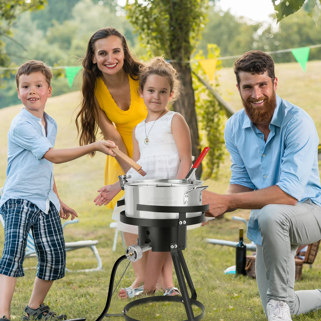 10 Quart Aluminum Propane Outdoor Fish Fryer Set D4826