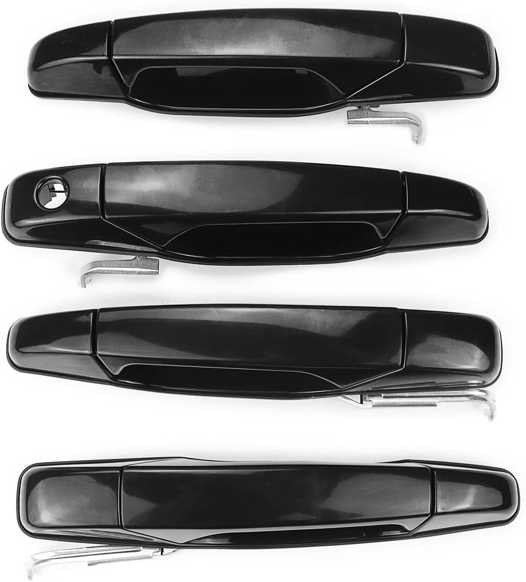 Black Exterior Door Handle Set of 4 B41164