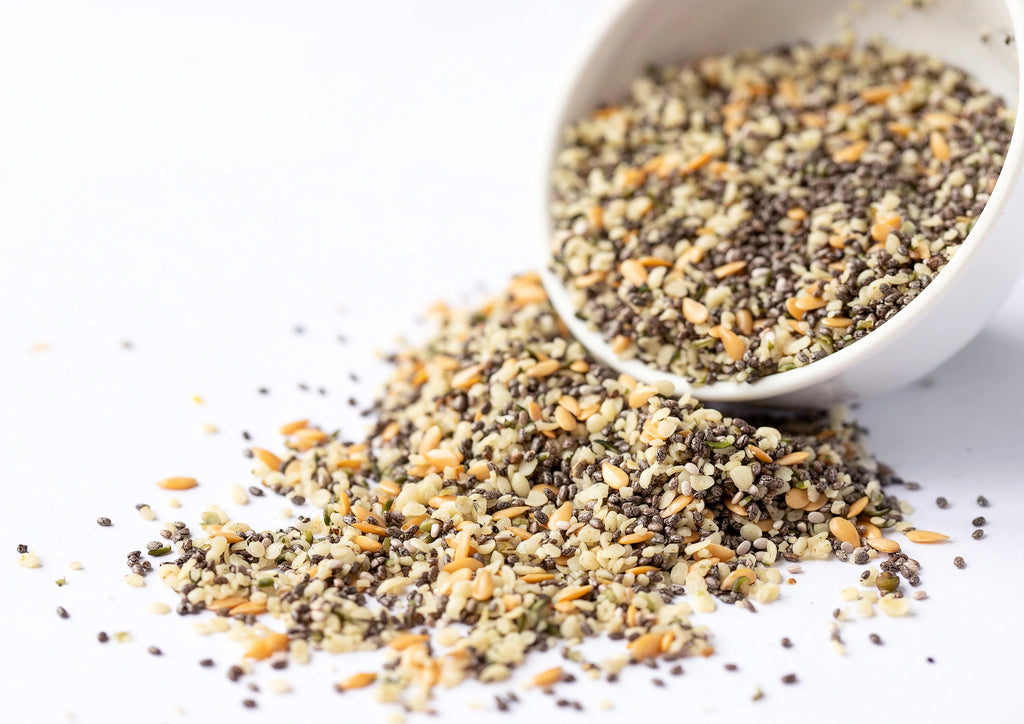 Organic Chia Flax and Hemp Seeds Mix 5 Pounds Non-GMO K151